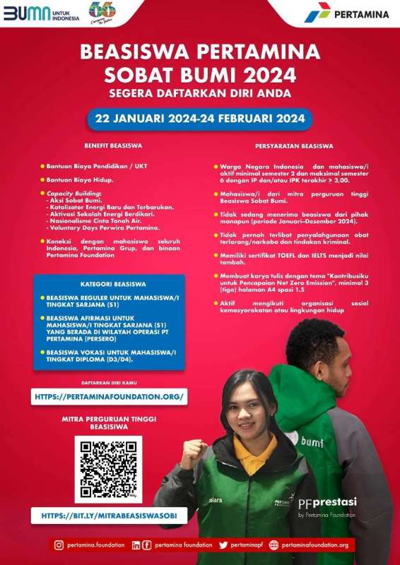 SCHOLATION #2 Find Out More About &ldquo;Beasiswa Pertamina Sobat Bumi 2024&rdquo;