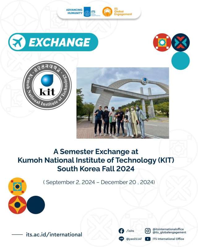 INTERNATIONALIZATION #1 Breaking Boundaries by Joining &ldquo;A Semester Exchange at Kumoh National Institute of Technology (KIT) South Korea Fall 202