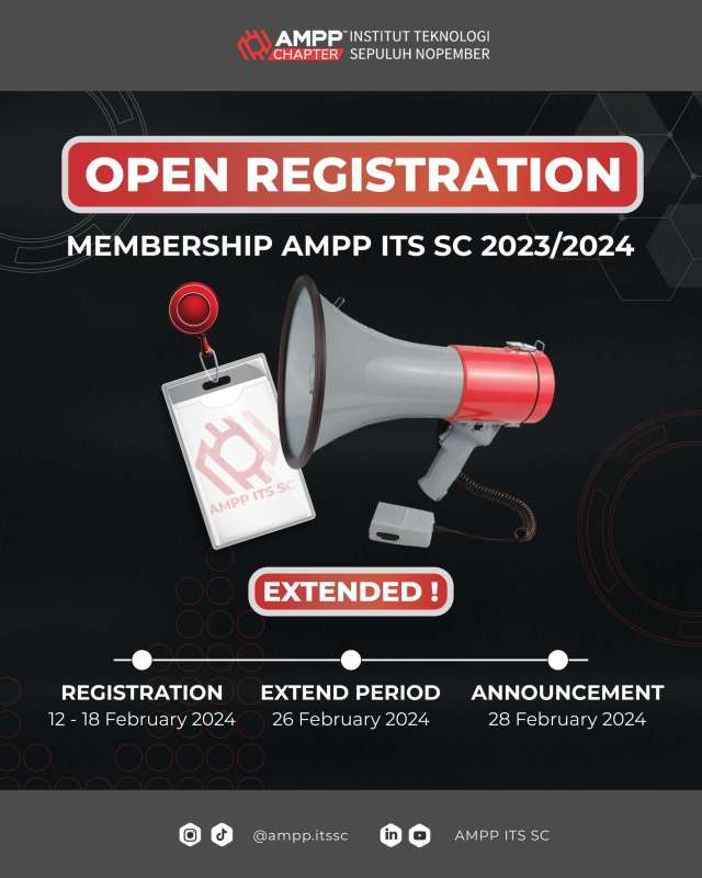 Open Recruitment Membership AMPP ITS SC 2024