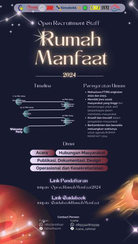 Rumah Manfaat 2024 : Call for Socially Conscious Students to Make a Difference