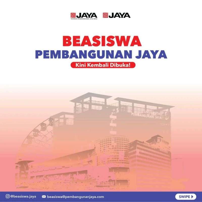 SCHOLATION #45 Find Out More About &ldquo;Beasiswa Pembangunan Jaya 2024&rdquo;