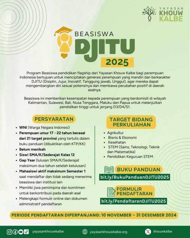 SCHOLATION #2 Find Out More About &ldquo;BEASISWA DJITU&rdquo;