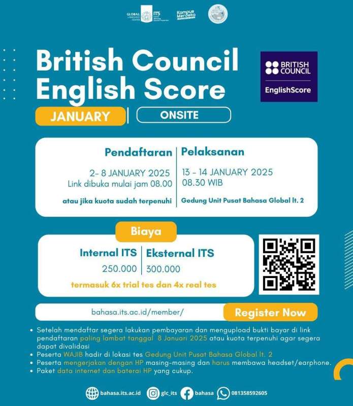 TEFL Preparation #2 Upcoming January  British Council English Score