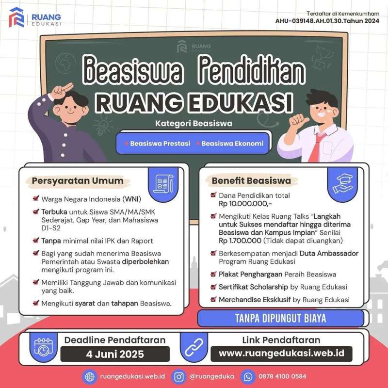 SCHOLATION #8 Find Out More About &ldquo;BEASISWA Pendidikan Ruang Edukasi&rdquo;