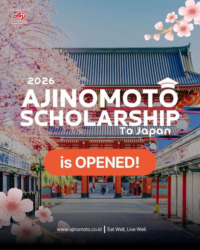  SCHOLATION #9 Find Out More About &ldquo;AJINOMOTO SCHOLARSHIP 2026&rdquo;