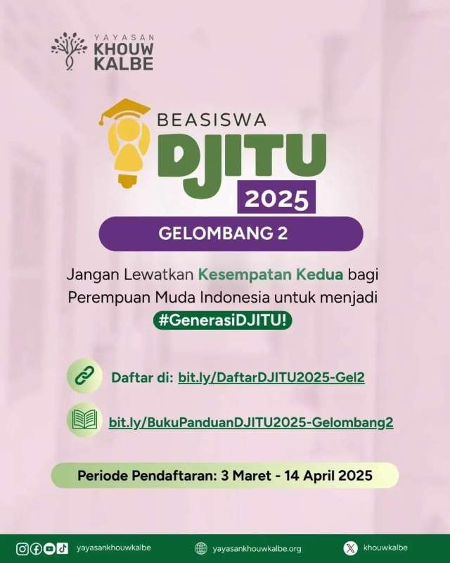 SCHOLATION #26 Find Out More About &ldquo;Beasiswa DJITU BATCH 2&rdquo;