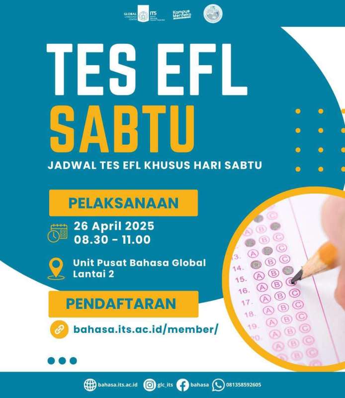 TEFL Preparation #5 Tes EFL Khusus Hari Sabtu