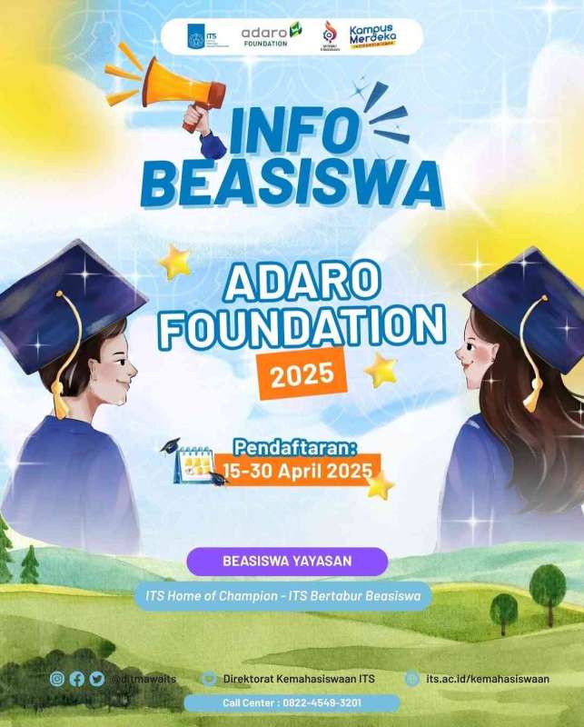 Scholation #37 Beasiswa ADARO FOUNDATION 2025