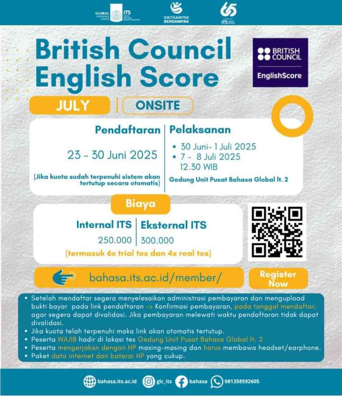 TEFL Preparation #13 Upcoming July British Council English Score Onsite