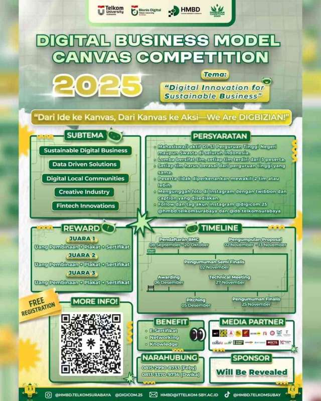 DIGITAL BUSINESS MODEL CANVAS COMPETITION 2025 by Telkom University
