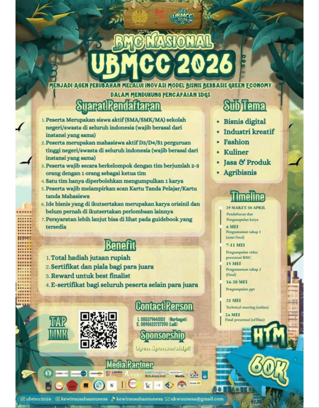 UNESA BUSINESS MODEL CANVAS COMPETITION (UBMCC) 2026